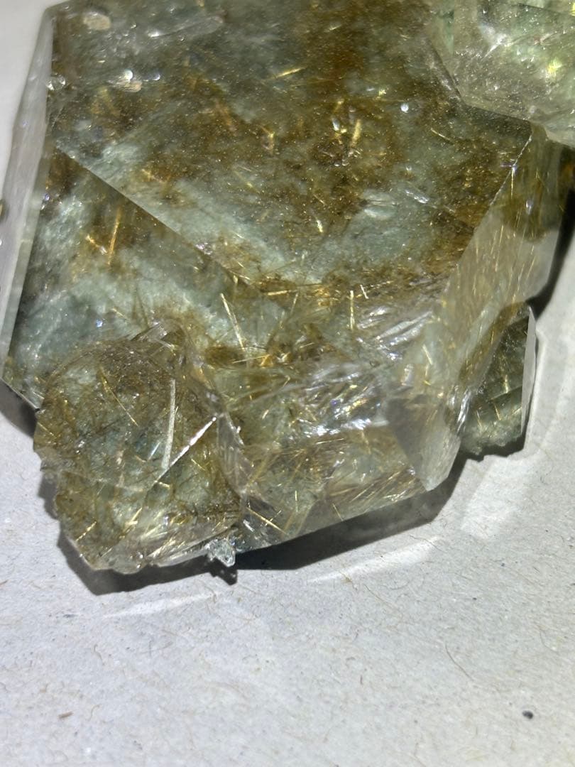 希少　マニハール水晶 ルチル共生 レコードキーパー多数　虹