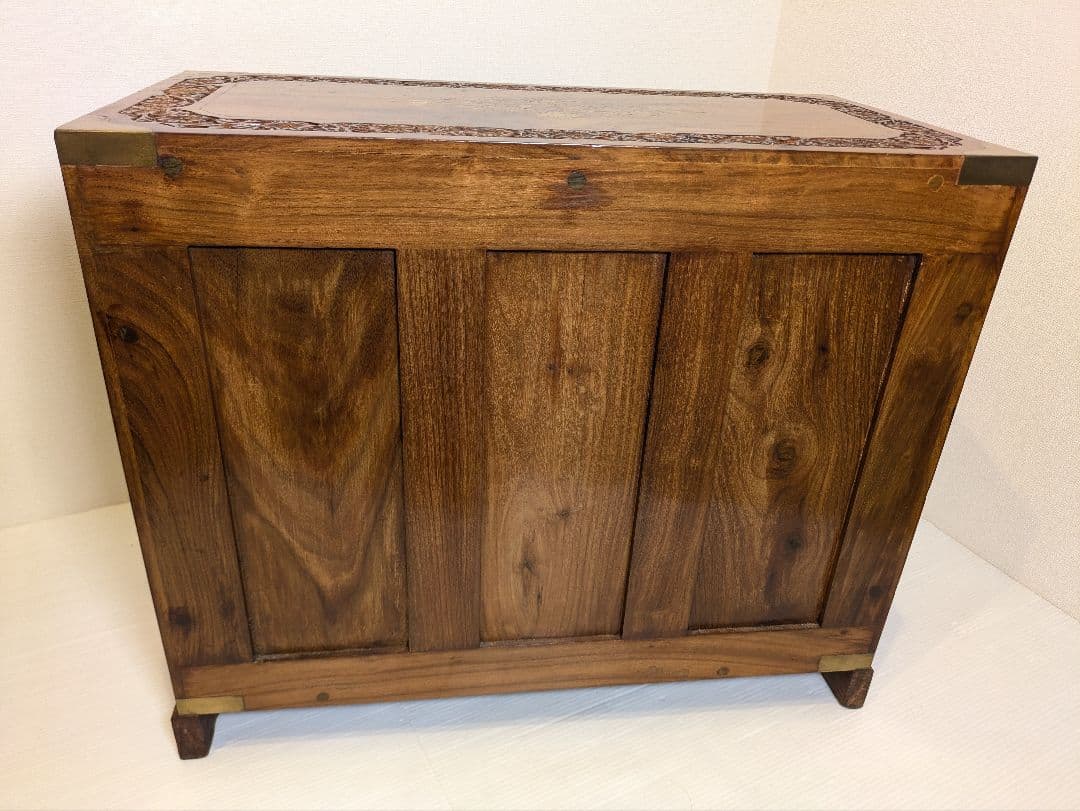 アンティーク　木彫　家具　彫刻　 チェスト 引き出し