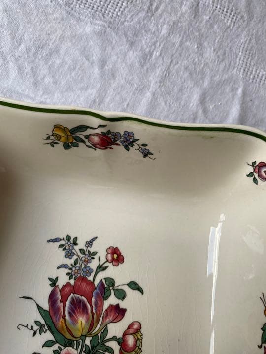 Villeroy boch ヴィンテージ　チューリップ　サラダボウル　四角