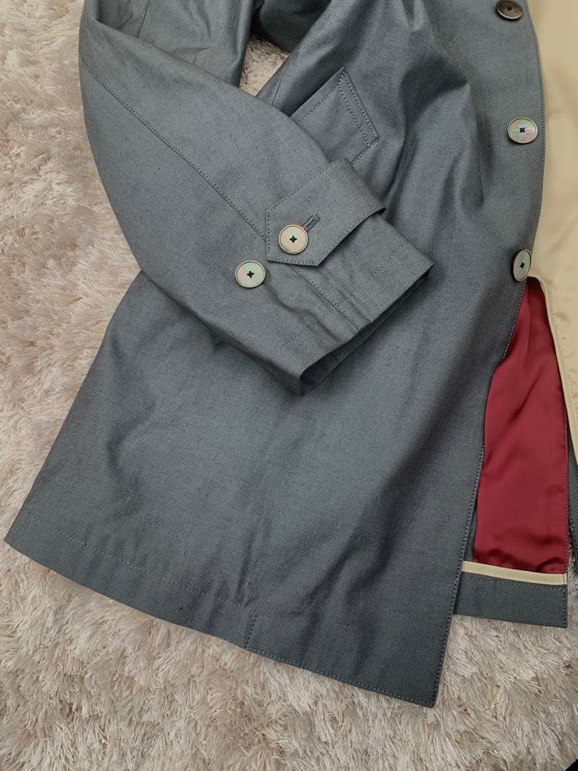 ポールスミスコレクション　ステンカラーコート　ライナー付き　水玉　XLサイズ