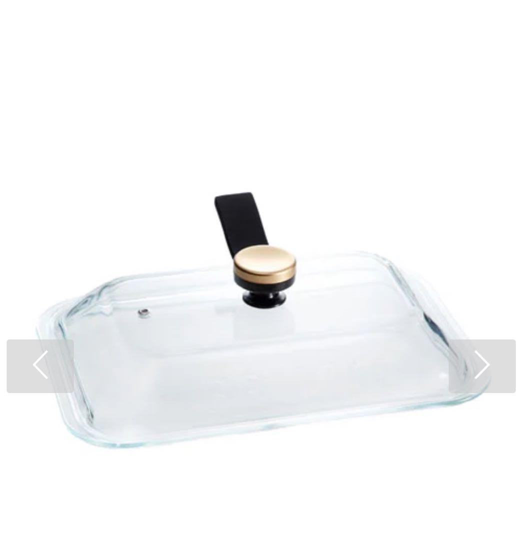 ［lucky］BRUNOホットプレート用グラスリッドとスチーム蒸し器付き