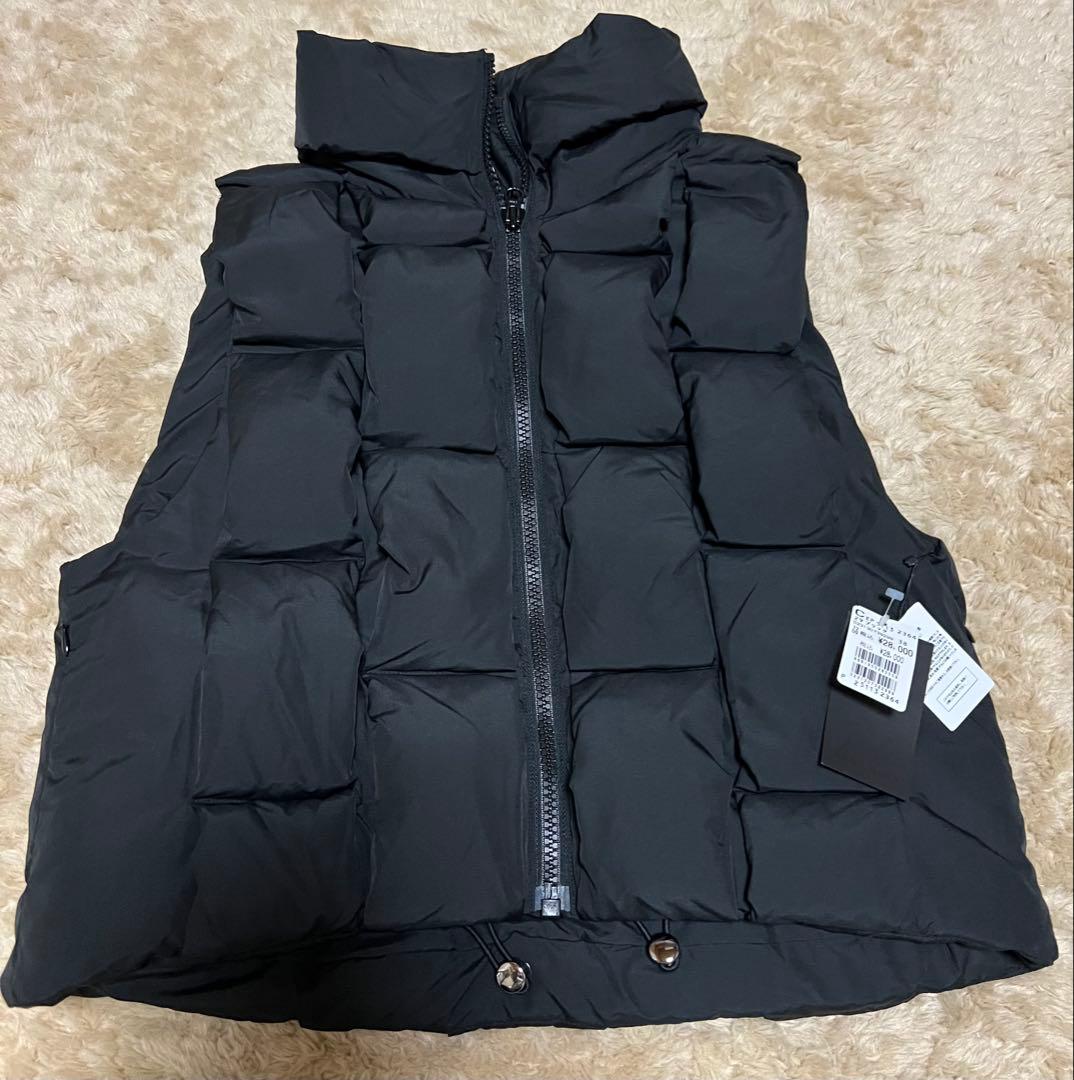 ヤマダヤ　スコットクラブ　ダウンベスト ブラック フード付き ジップアップ