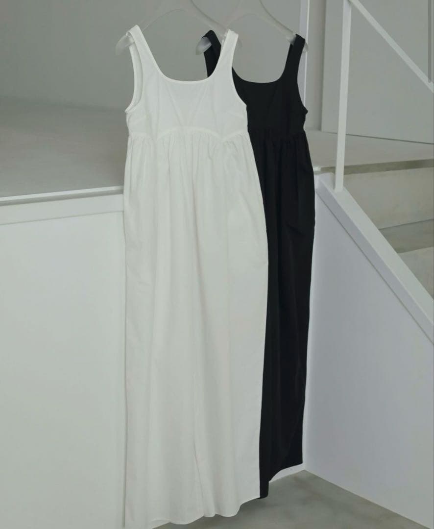 サロペット・オーバーオール・オールインワン anuke Cotton Gather Combinaison