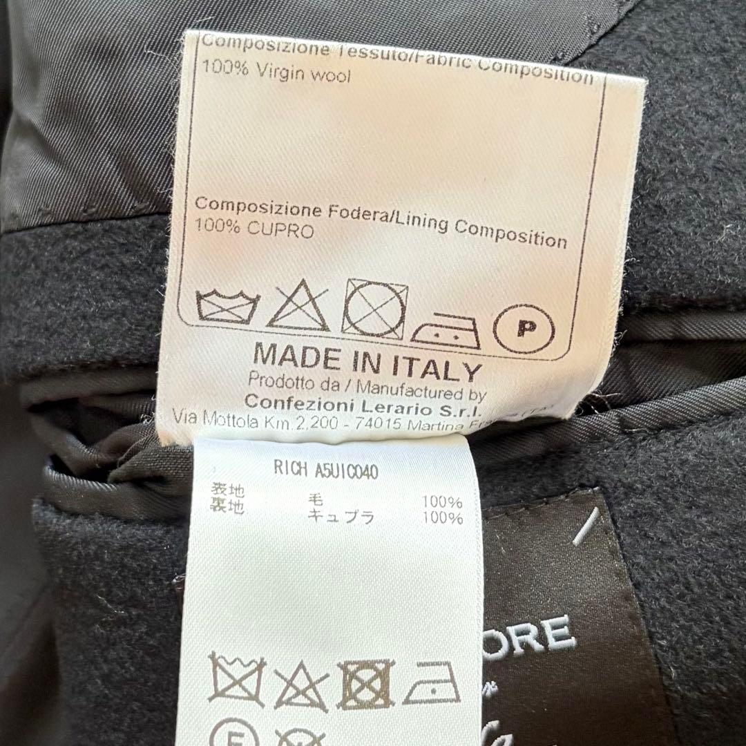 <ピン>TAGLIATORE×ブリッラ RICH ダブル チェスターコート 44