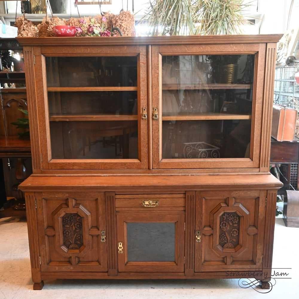 L3705-230 英国アンティーク キッチンキャビネット 食器棚 サイドボード