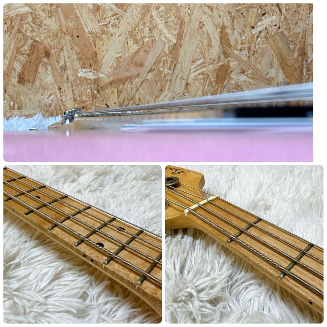 BACCHUS/バッカス JB ジャズベ ピンク ベース女子 初心者豪華セット♪