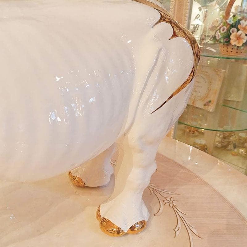 AHURA サイ 置物 イタリア製高級磁器 インテリア 222-1439