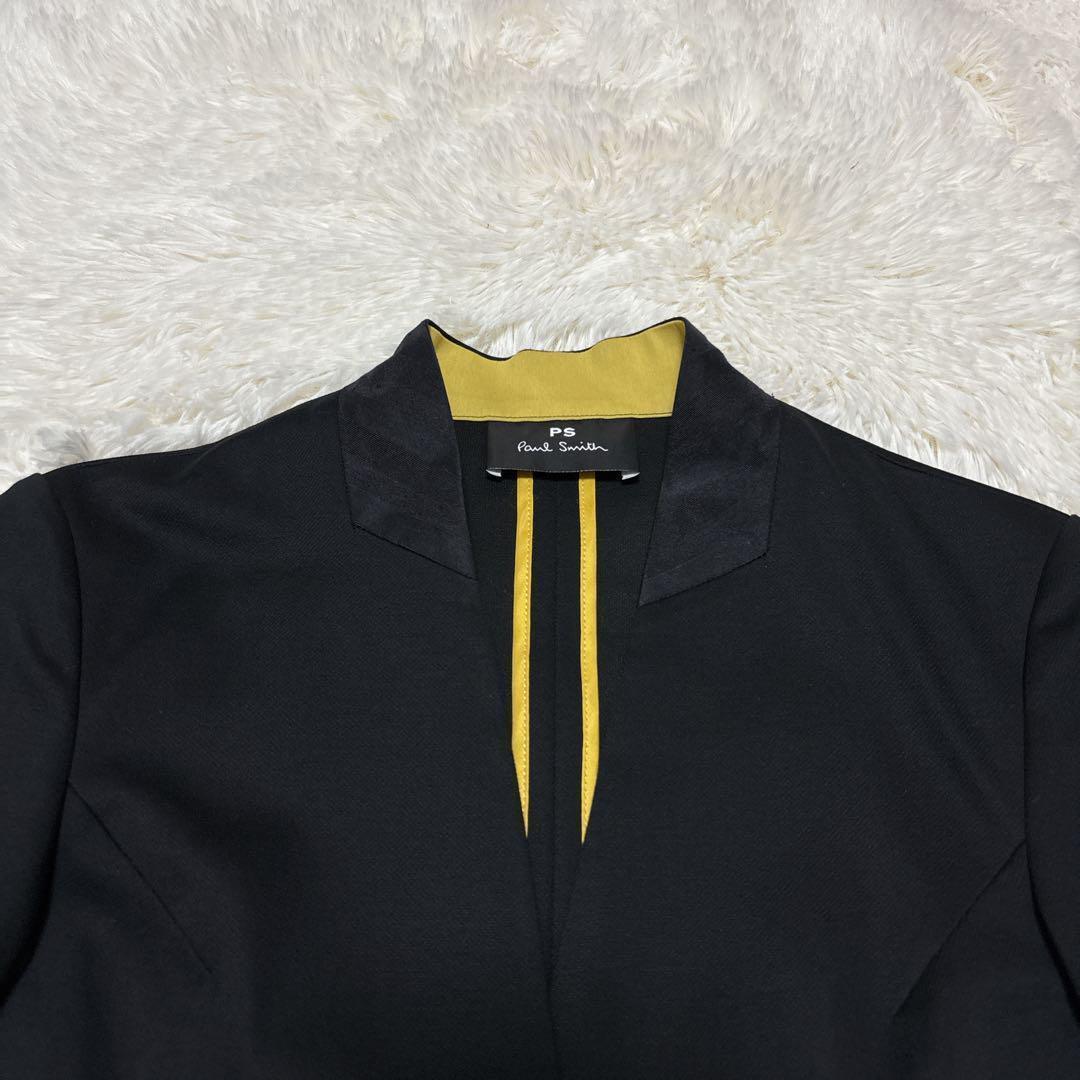 【未使用に近い】ピーエスポールスミス　セットアップ　ノーカラー　ブラック　38