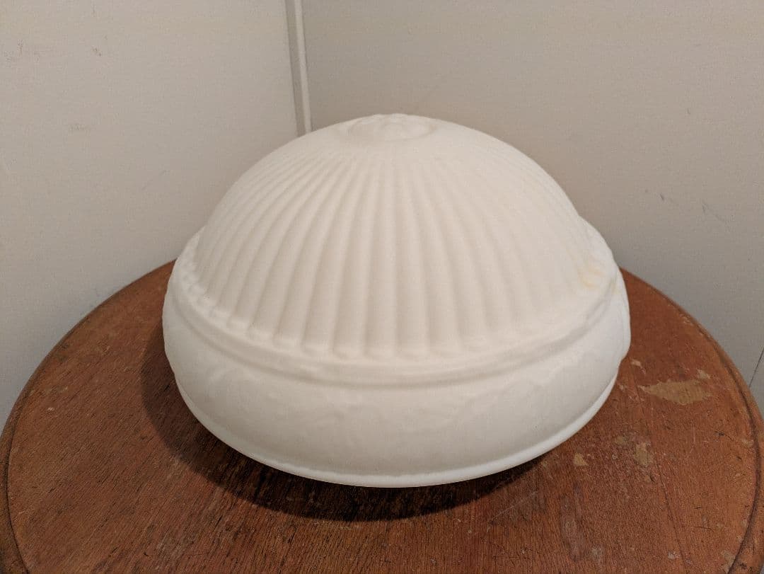 希少 アンティーク レトロ 大正ロマン ガラス ランプシェード 傘