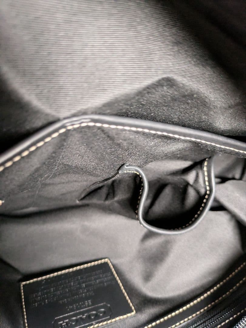 COACHコーチブラック ナイロン トートバッグ未使用品2weyビジネスバック