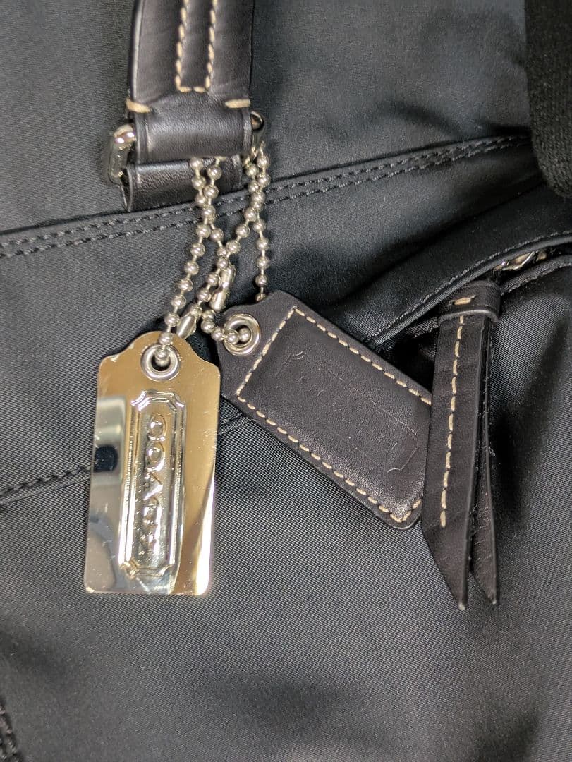 COACHコーチブラック ナイロン トートバッグ未使用品2weyビジネスバック