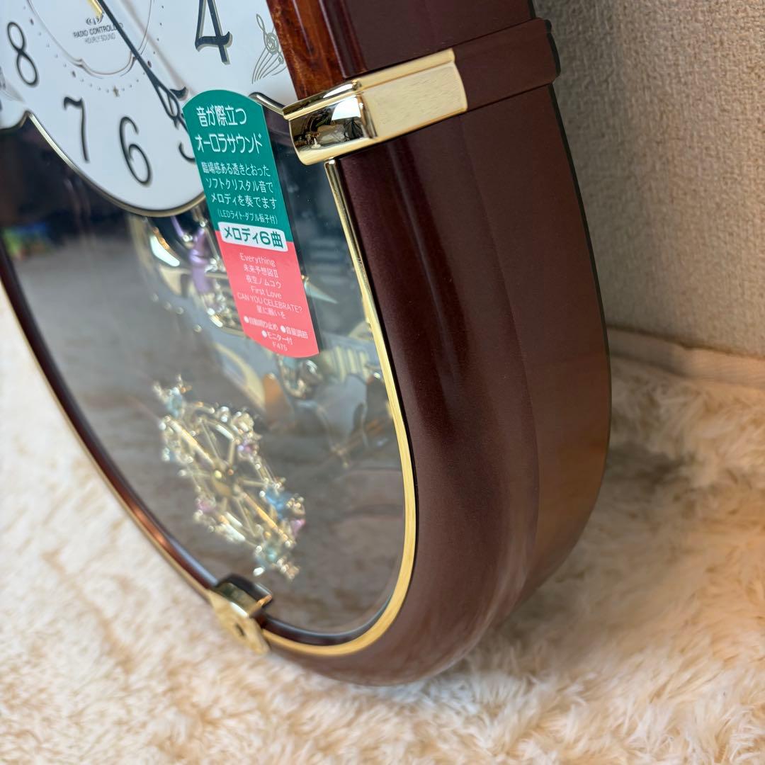 CITIZEN パルミューズロンド 電波メロディからくり時計 リズム時計