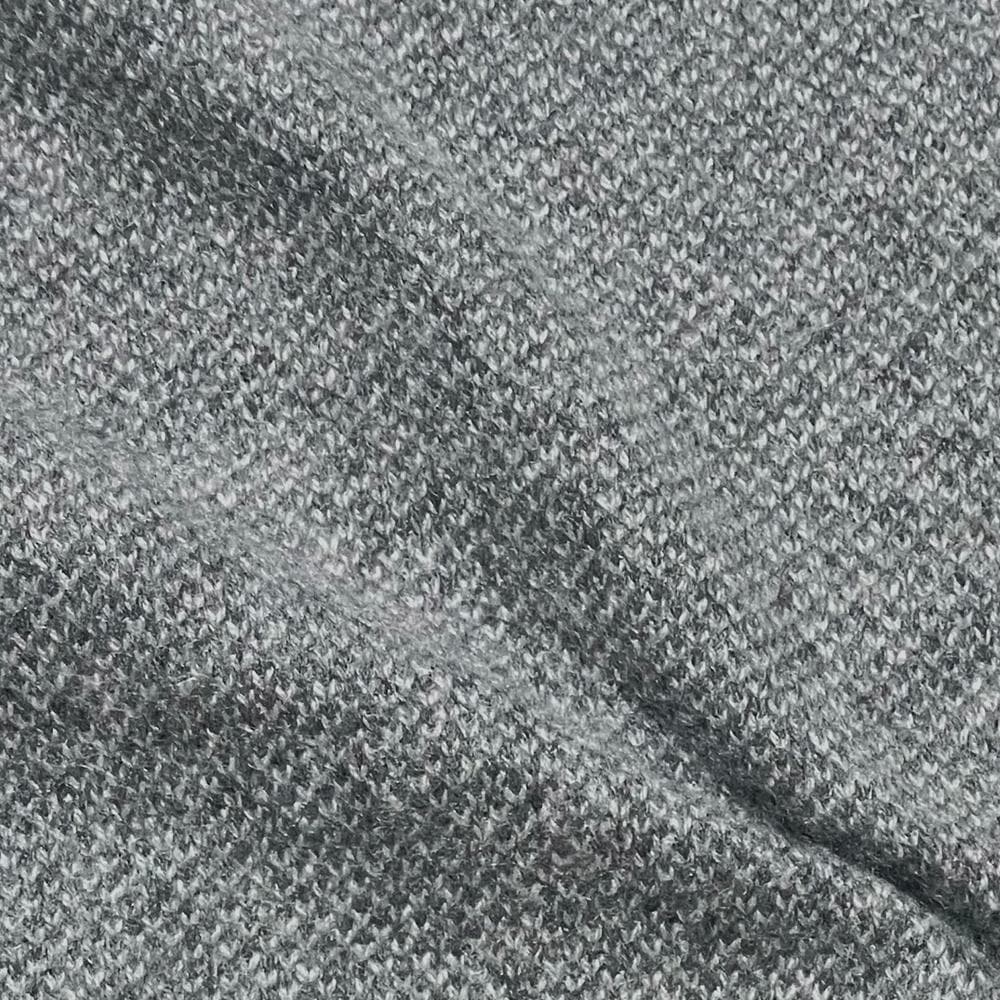 美品 クリケット ピュアカシミヤ100％ バーズアイ柄 ニットカーディガン LL