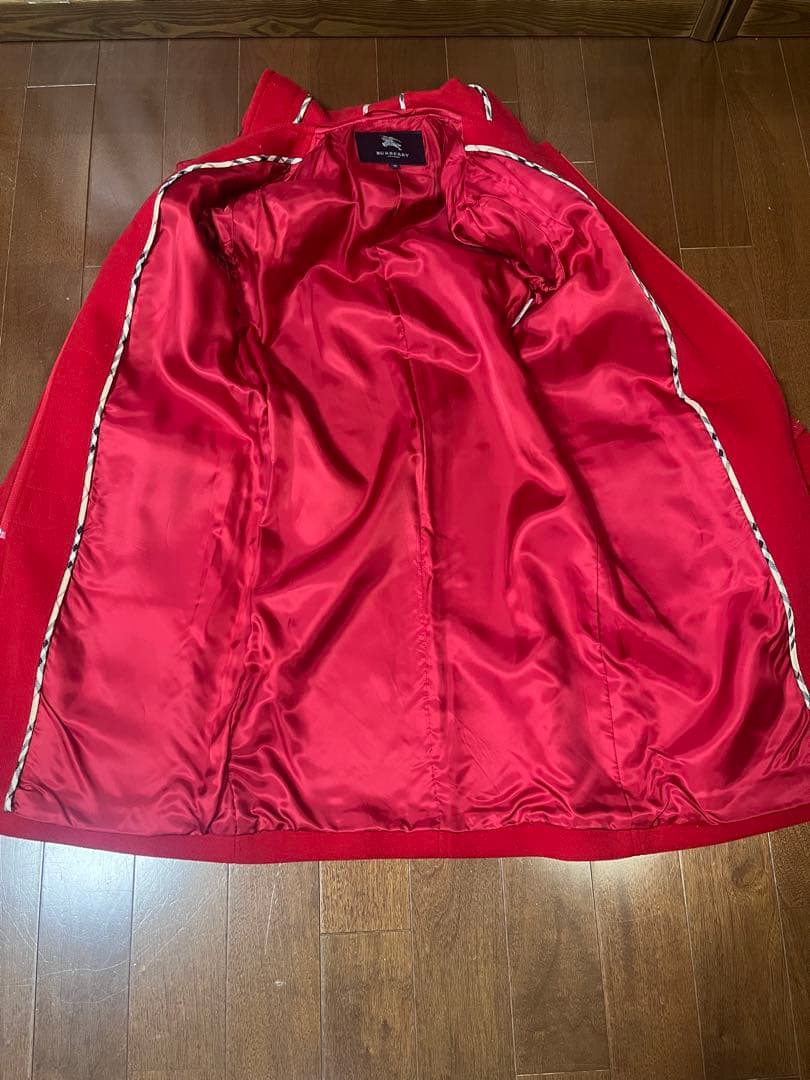BURBERRY バーバリー ダッフルコート 赤