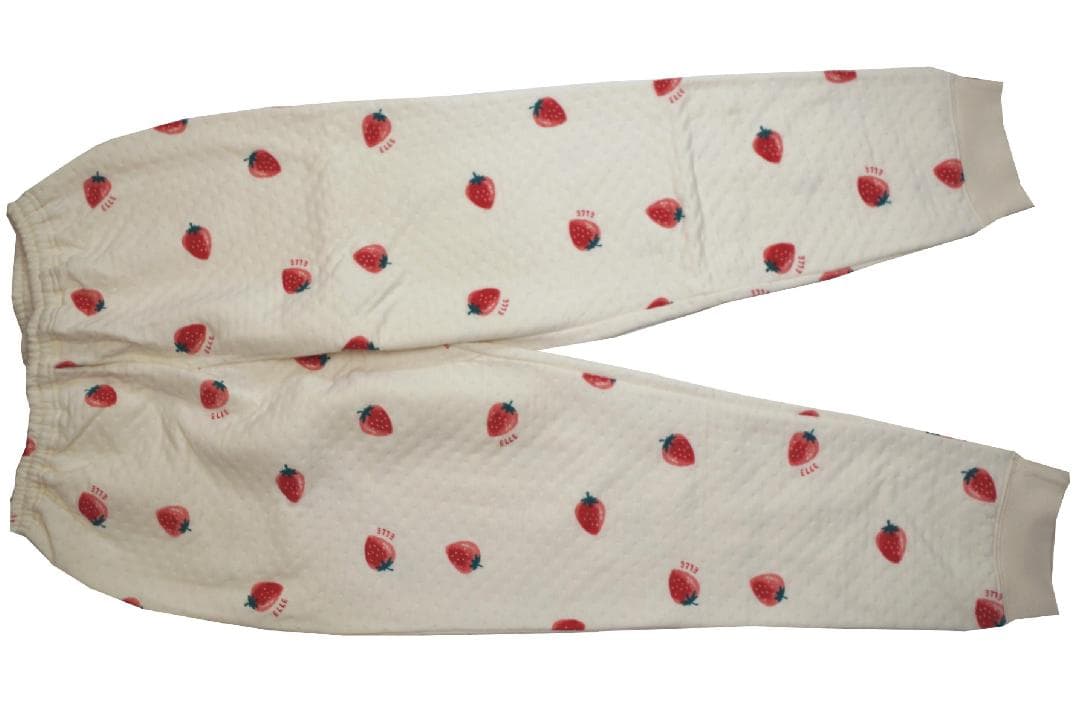 【新品】エルELLE　秋冬物あったかい中わた入りニットキルト パジャマ（M)