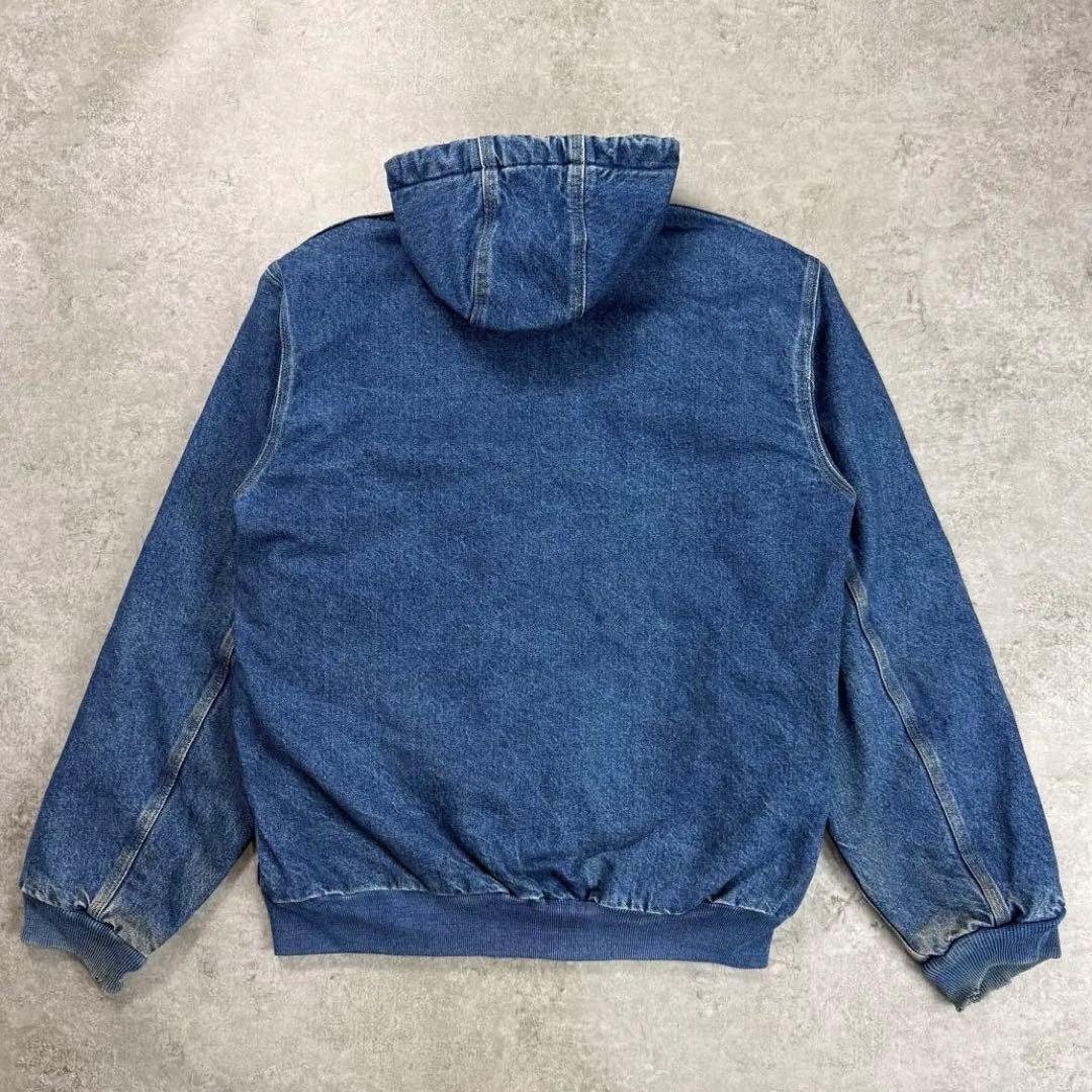 希少■カーハート【M】00s アクティブジャケット パーカー デニム 雰囲気◎