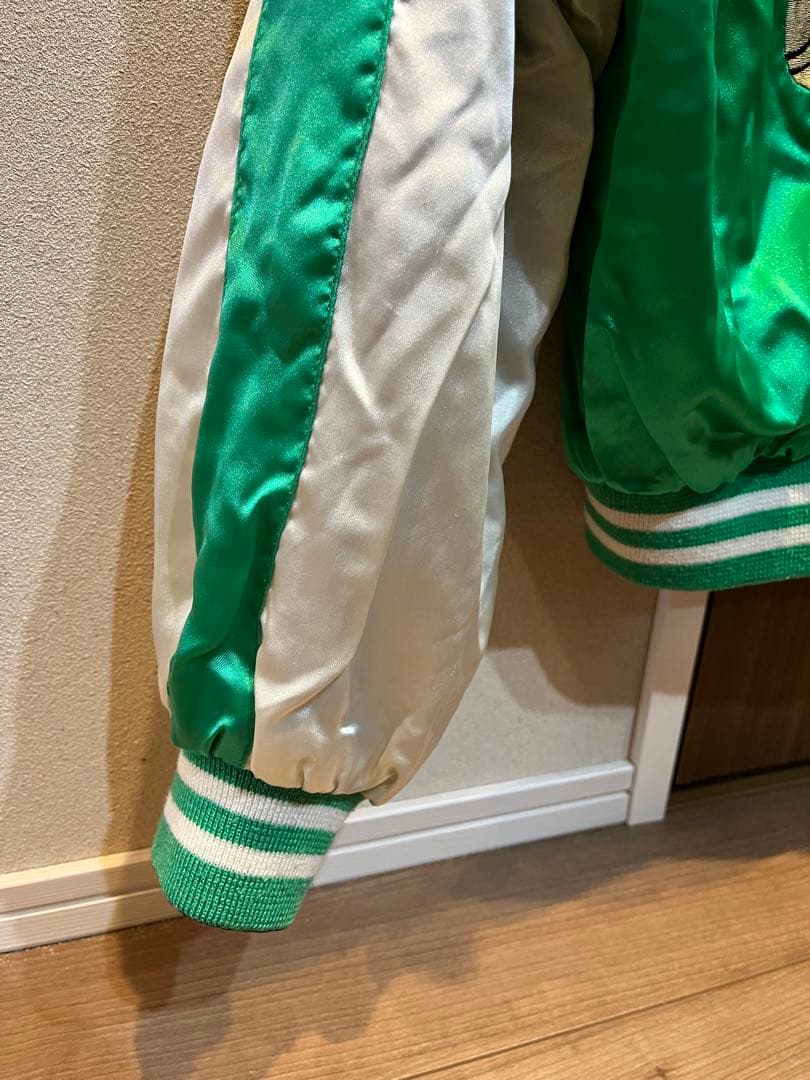 90s JUNGLE STORM 別珍 ベロア 両面 スカジャン 刺繍 鶴 虎