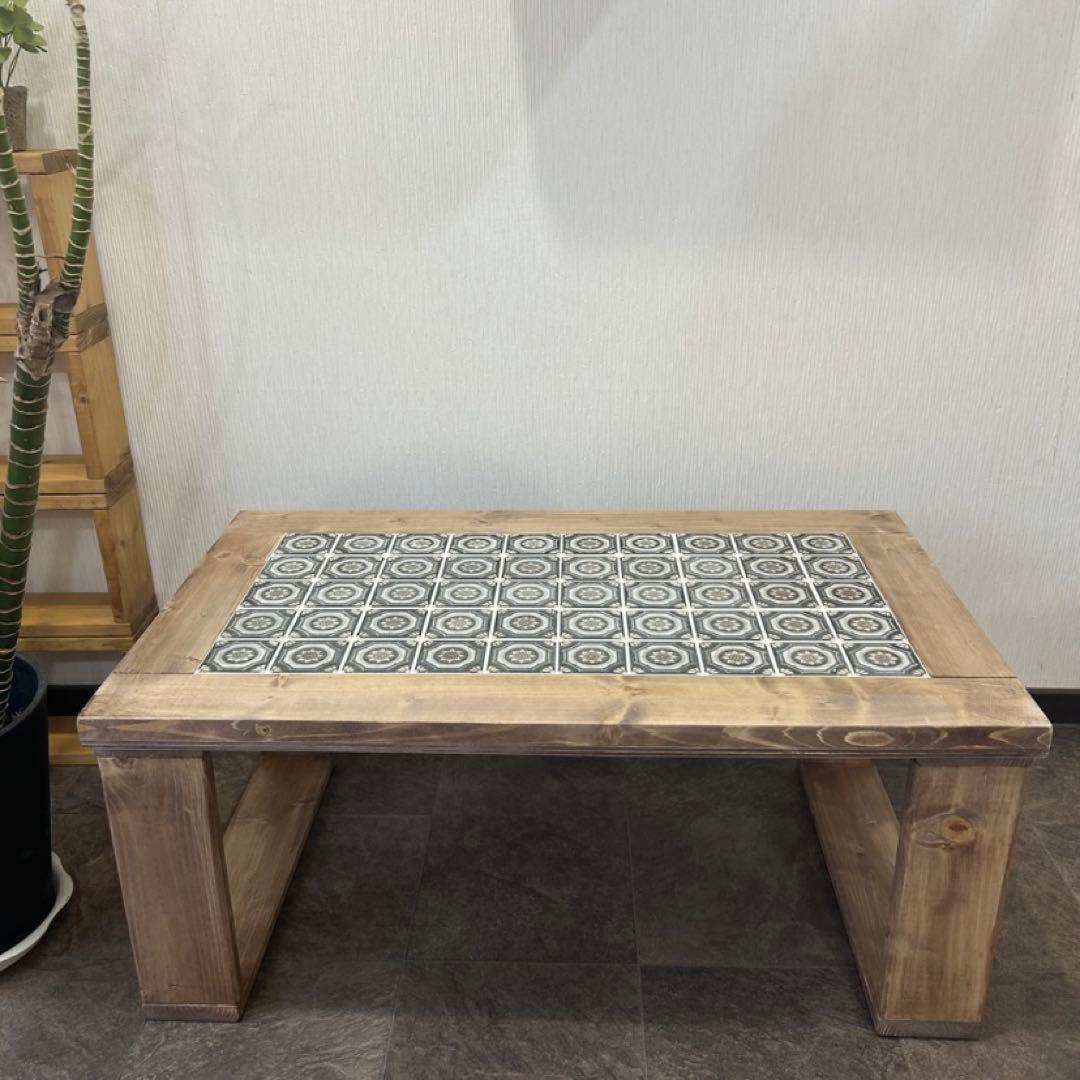 タイルテーブル　RASTICA DESIGNラスティカ・デザイン　グリーン