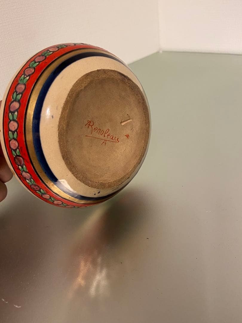 フランス陶芸巨匠 アルフレッド・ルノロー 1900年代初頭 アール・ヌーヴォー