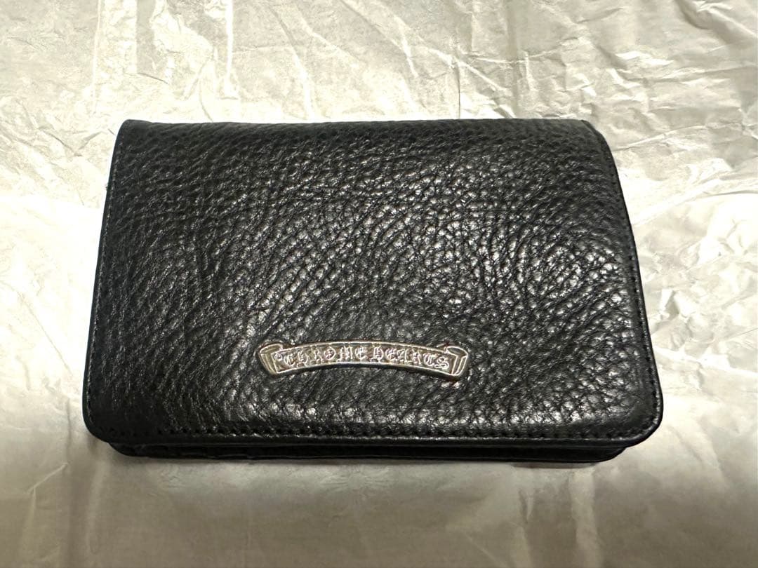 T*m様 クロムハーツ ジョーイウォレット ブラック ヘビーレザー