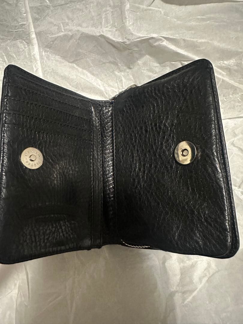 T*m様 クロムハーツ ジョーイウォレット ブラック ヘビーレザー