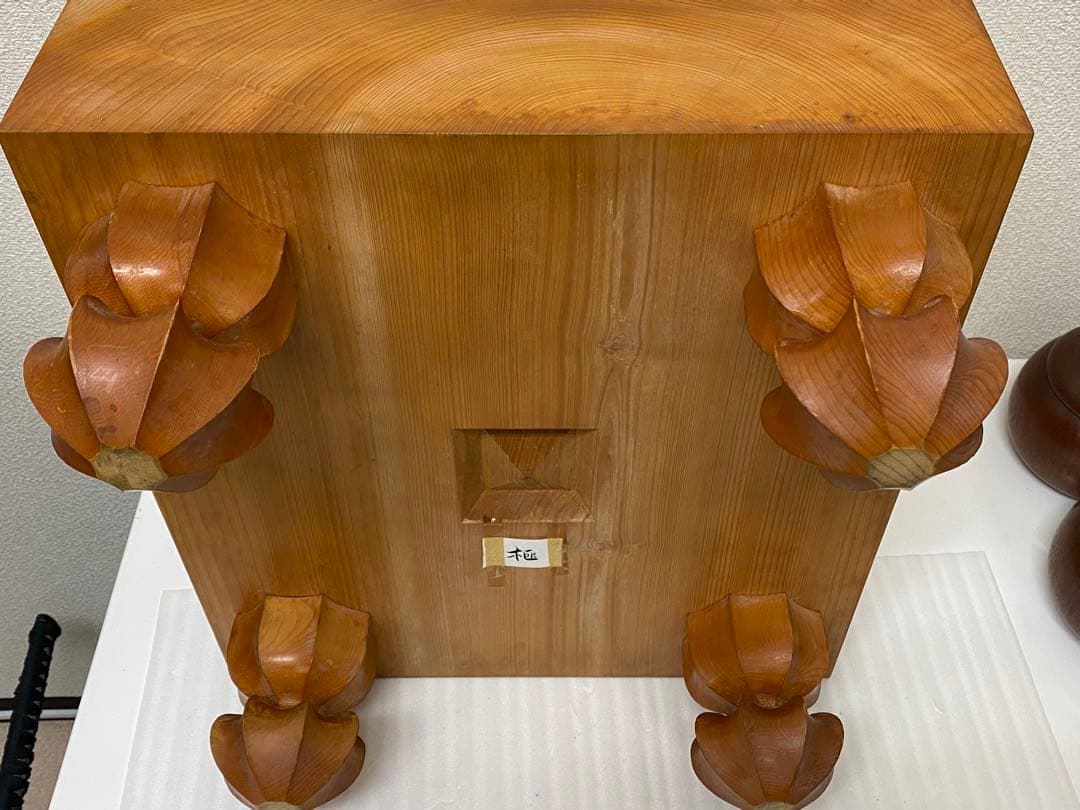 3-1926 碁盤（榧）・碁石（蛤、花梨）セット