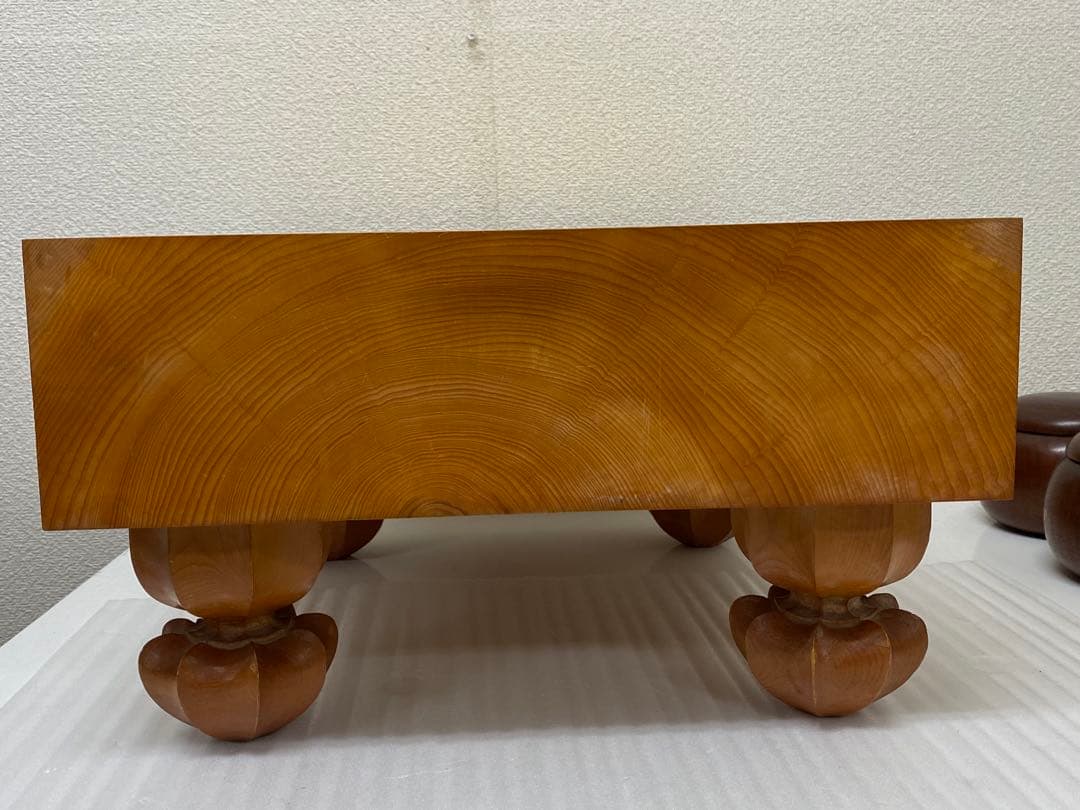 3-1926 碁盤（榧）・碁石（蛤、花梨）セット