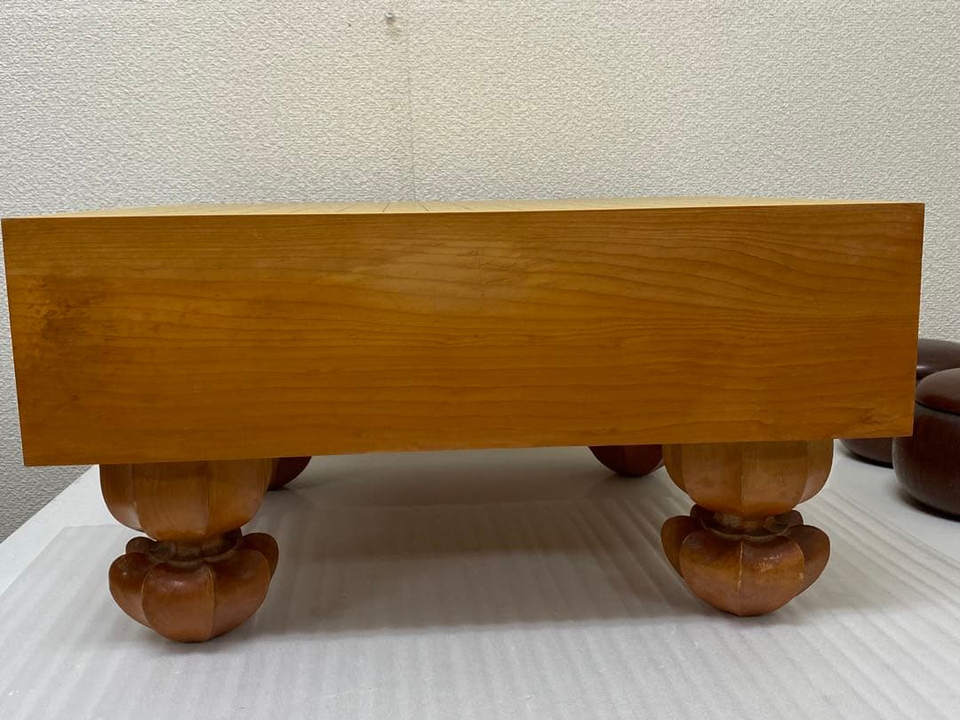 3-1926 碁盤（榧）・碁石（蛤、花梨）セット