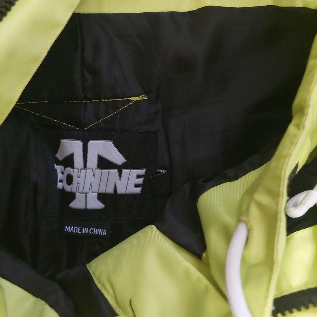 TECH NINE スノーボードウェア　鳶 蛍光イエロー　上下セット