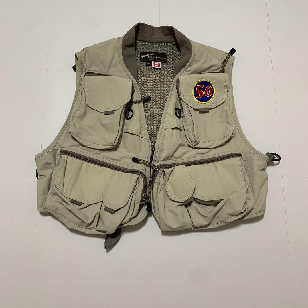 【希少】SIMMS カナダ製　ベスト　SAURISワッペン付き