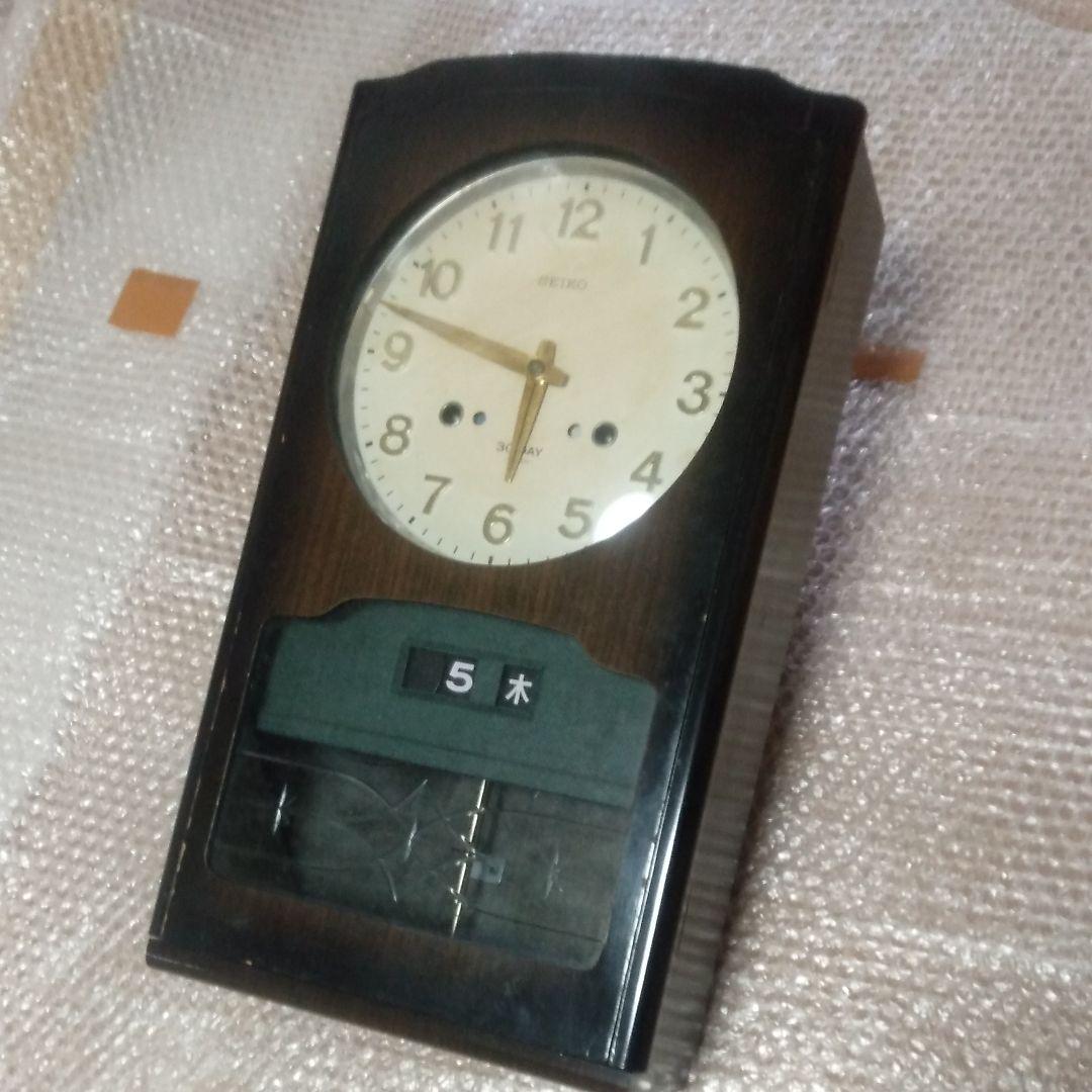 ＳＥＩＫＯ・ゼンマイ式、柱時計。