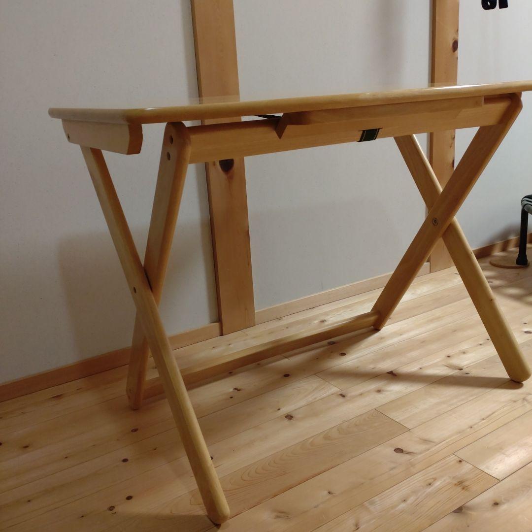 木製　折りたたみ机