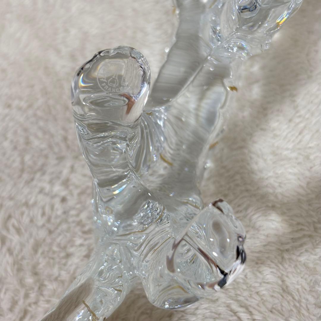 【美品】Baccarat バカラ 置物 インテリア タイガー 虎