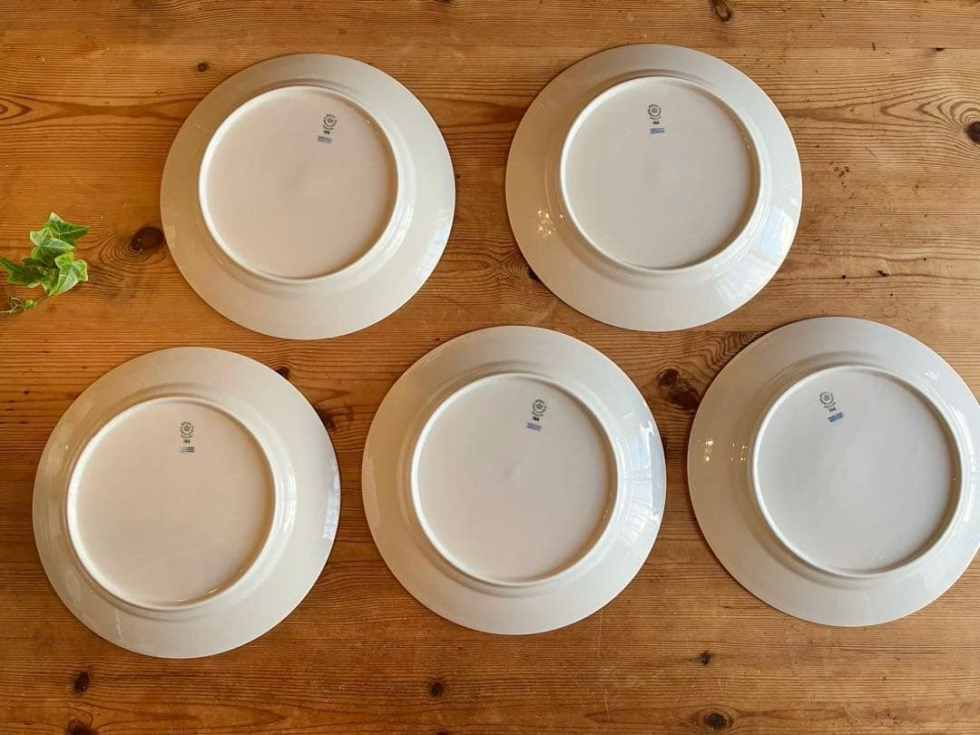 ロイヤルコペンハーゲン　ホワイトフルーテッドハーフレース27ディナープレート×5