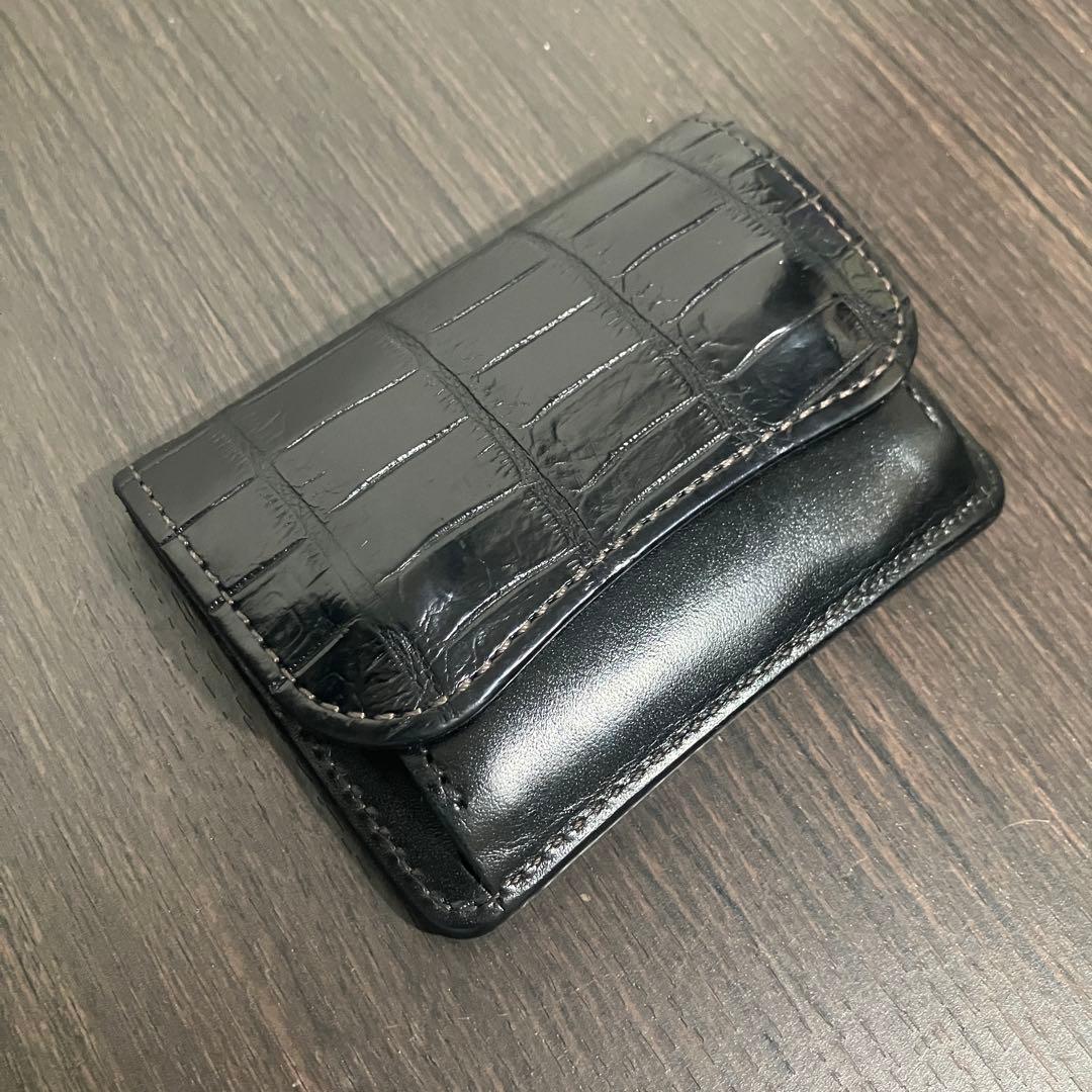 美品 WILDSWANS tongue タング 黒 クロコダイル