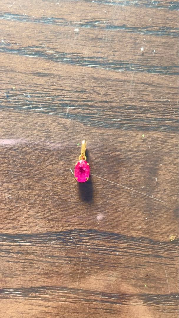 K18ルビーペンダントトップ