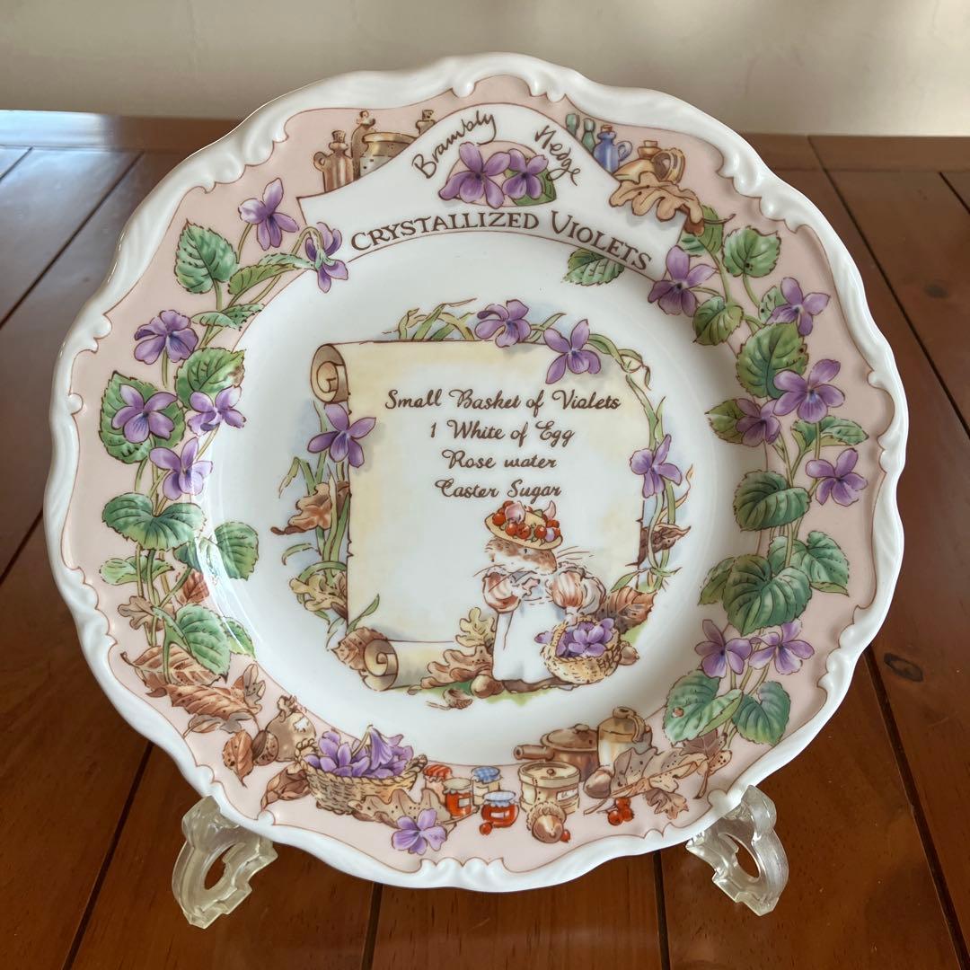 ブランブリーヘッジ　CRYSTALLEZED VIOLETS レシピプレート