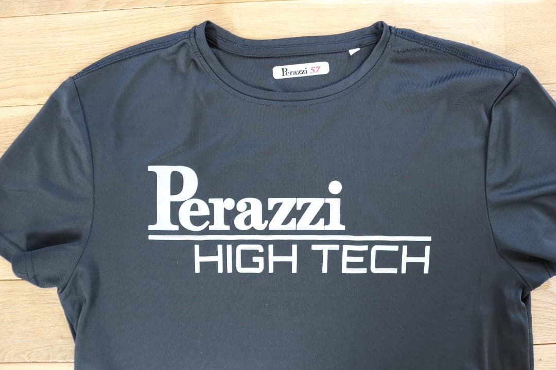 Perazzi ペラッツィ ペラッチ ハイテックTシャツ ウエッドライ ブラック