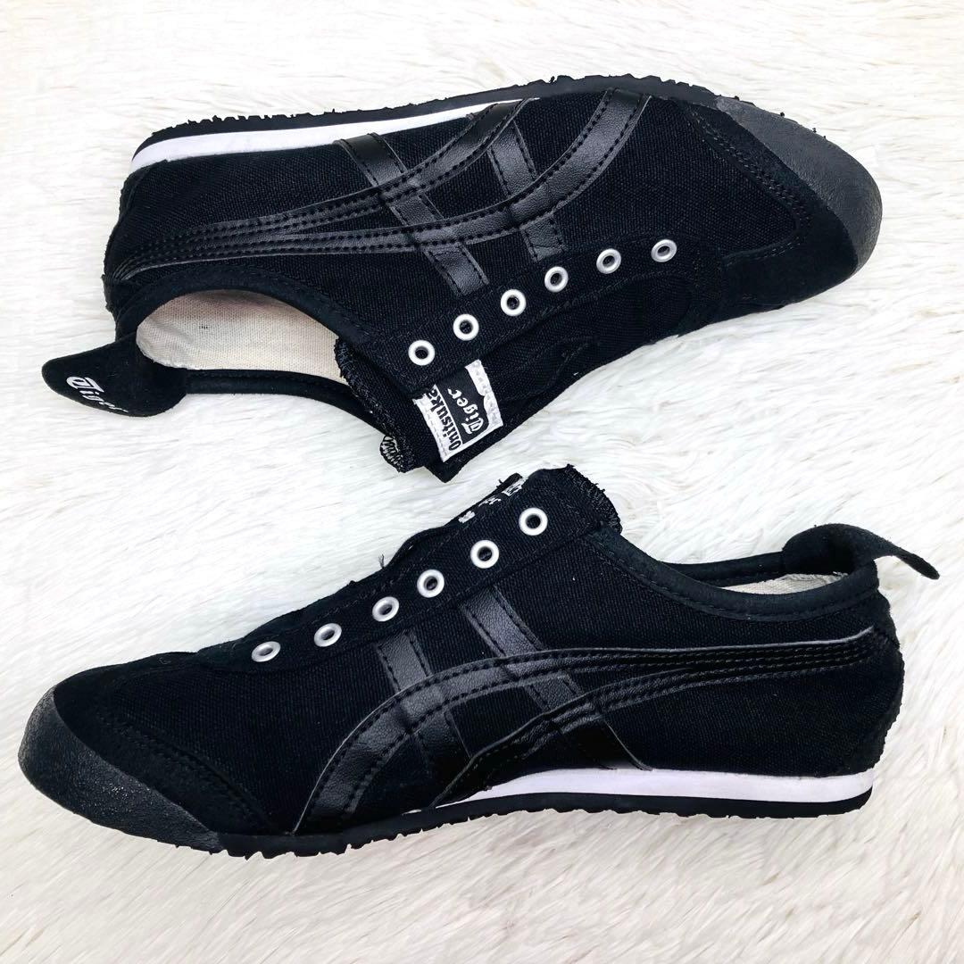 【未使用級】オニツカタイガー 24㌢メキシコ 66 スリッポン　ブラック