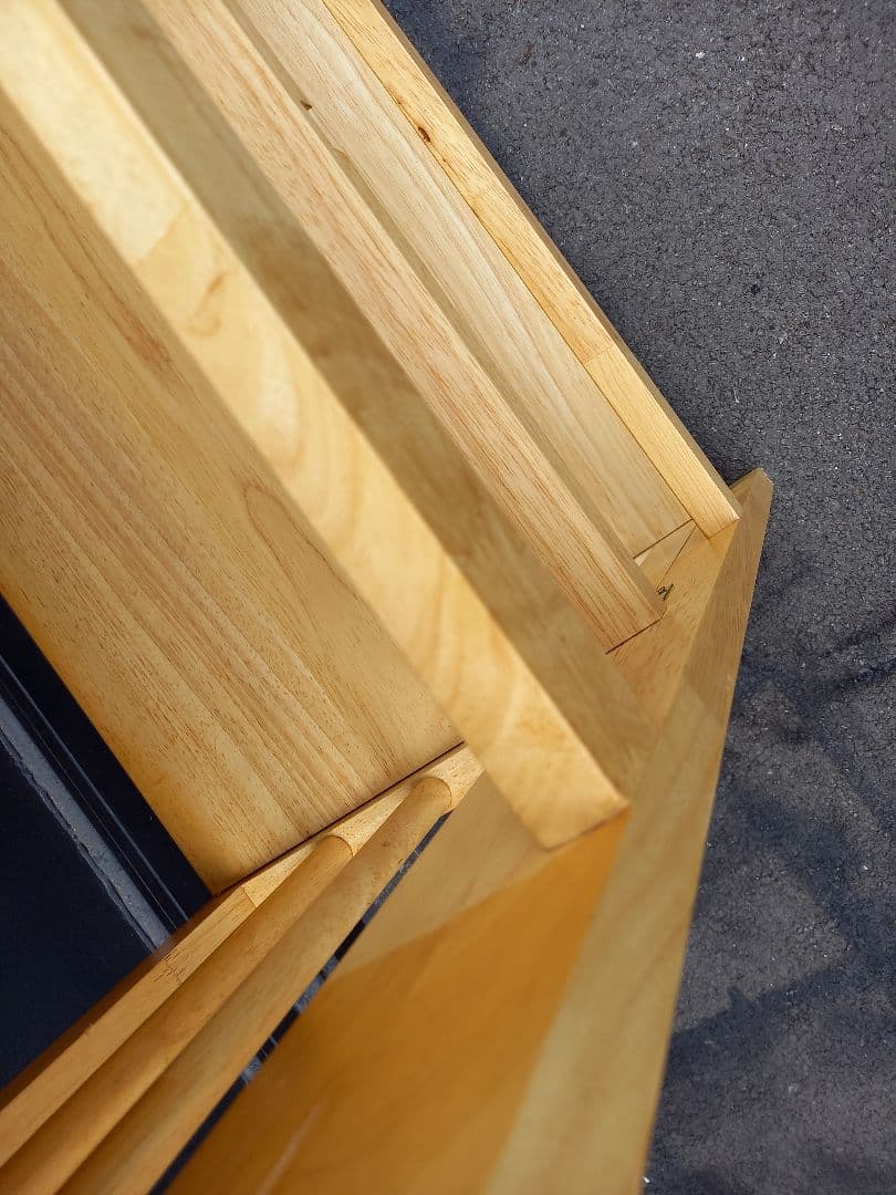 ナチュラル　モダン　ウッド　オープン　ラック　キャビネット　飾り棚