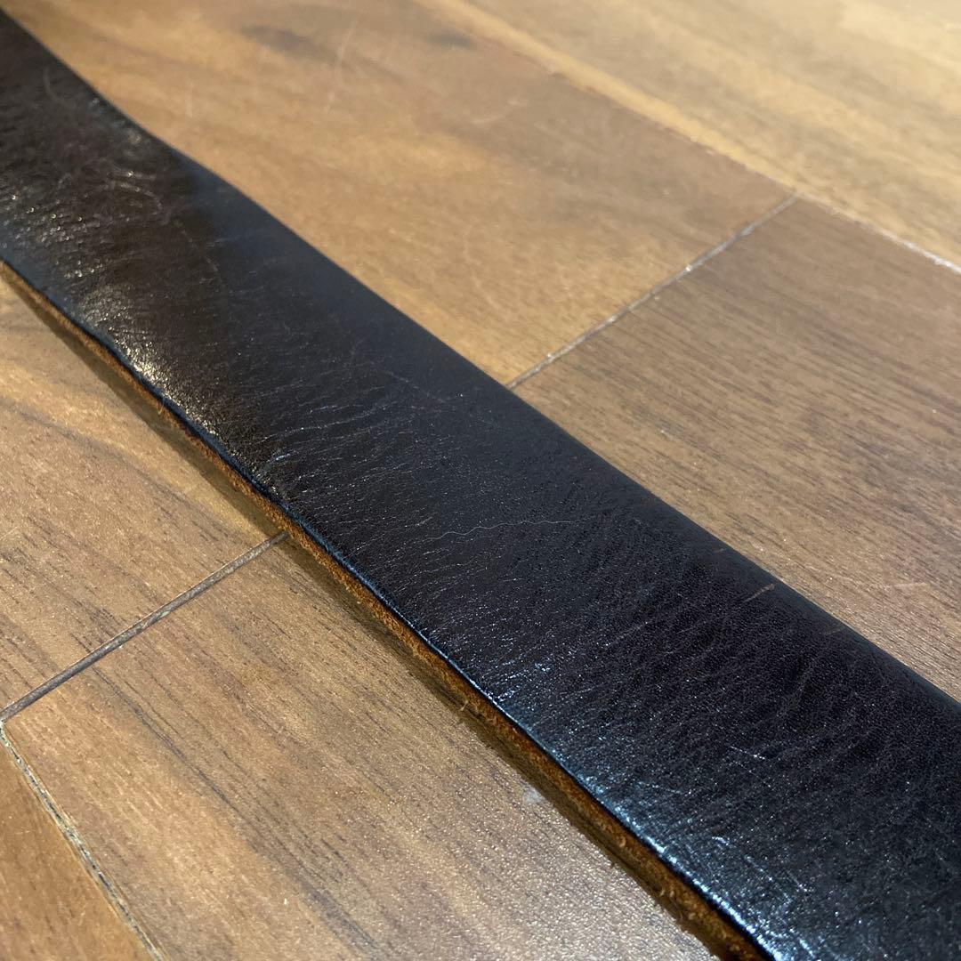 HTC フラワースタッズベルト イエローストーン&ダークブラウンレザー 32