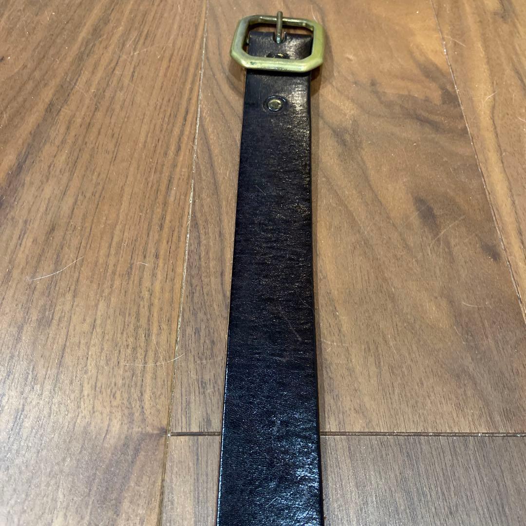 HTC フラワースタッズベルト イエローストーン&ダークブラウンレザー 32