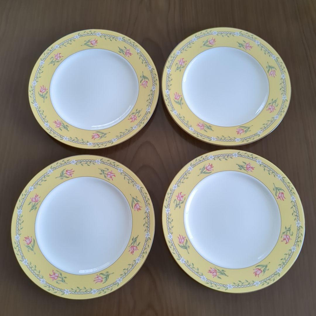 ティファニー ピンクチューリップ皿 4枚セット