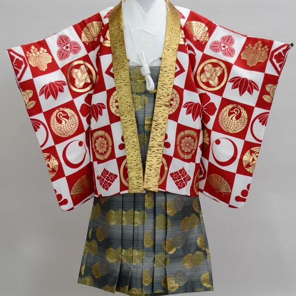 七五三 男児 五歳 羽織袴着物セット 古都小町 袴変更可能 NO16920