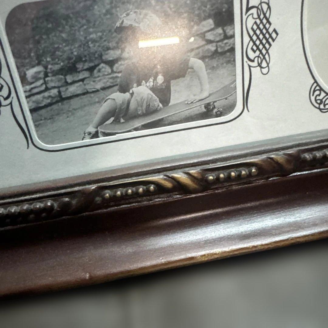 アンティーク　ダークブラウン装飾フォトフレーム