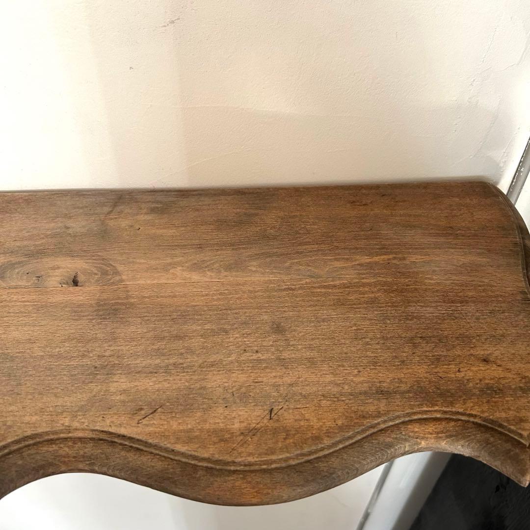 フランス アンティーク ウォールシェルフ 壁掛け棚 木製 無垢材 彫刻　剥離