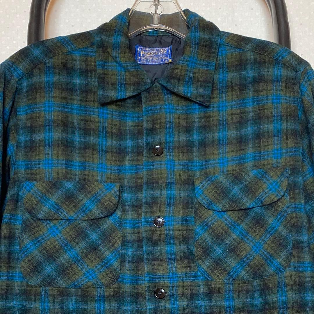 60s Pendleton ペンドルトン オンブレ シャドーチェック ウール