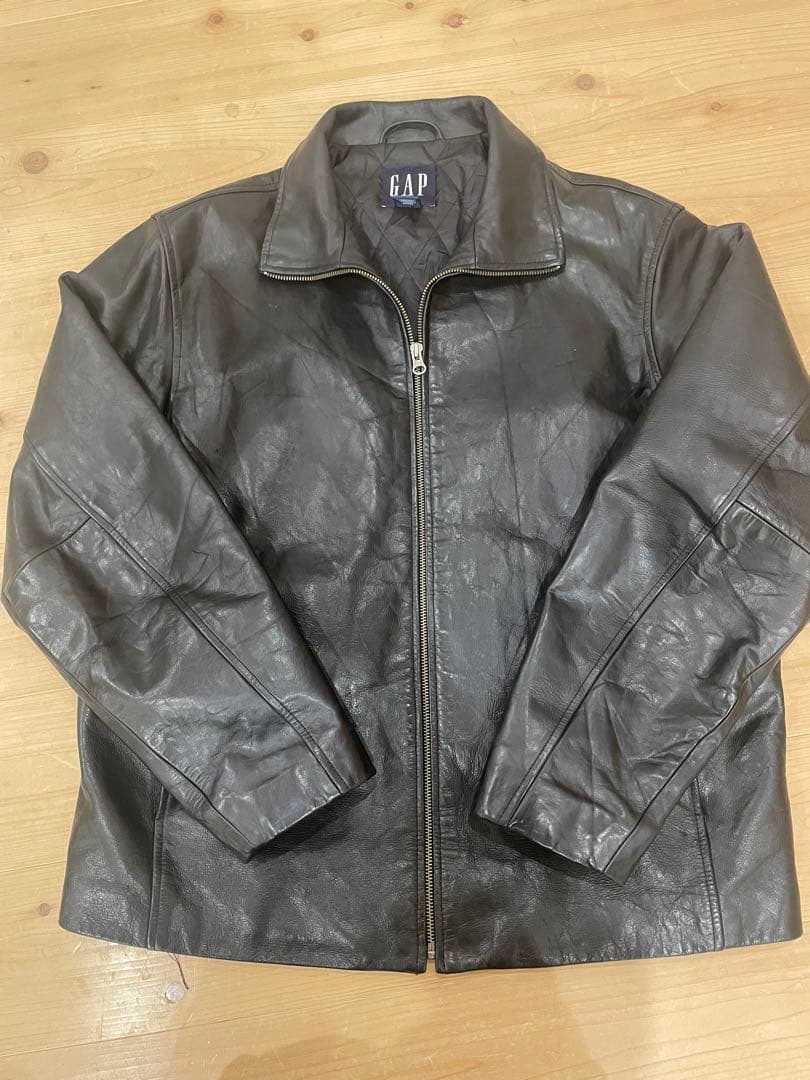 old gap レザージャケット ブラック　Mサイズ