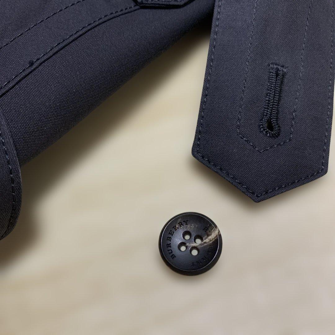 【美品】バーバリーロンドン　メンズ　トレンチコート ブラック　M-L