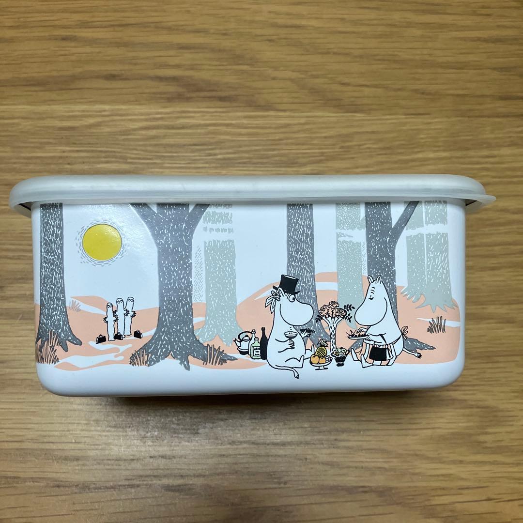 ムーミン　インザフォレスト　浅型角容器M・L キャニスターS セット